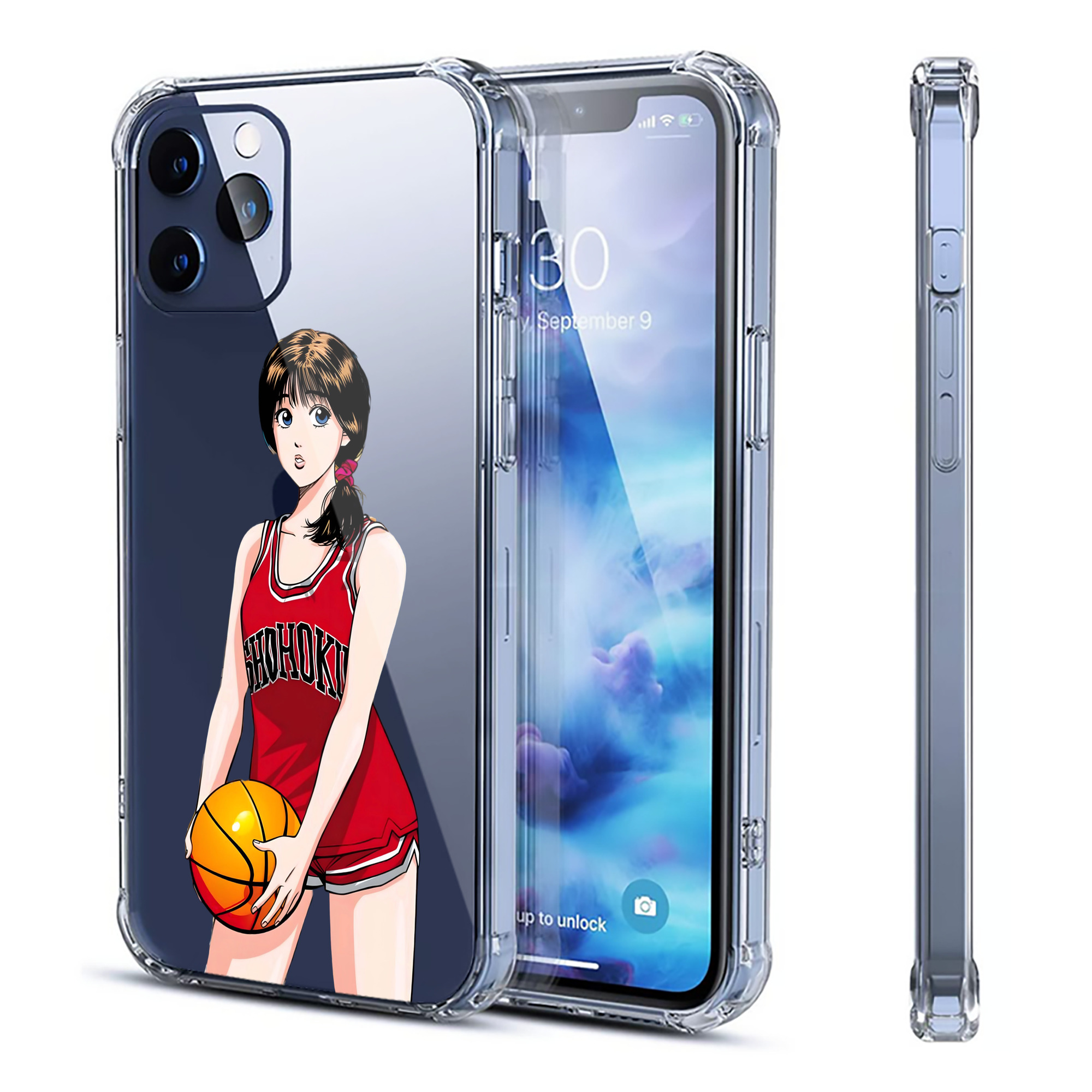 （画像用） SLAM DUNK／スラムダンク 【iPhone 12シリーズ対応】透明スマホケース（クリアソフトケース）